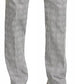 Calça social masculina Tommy Hilfiger xadrez Th Flex Stretch Modern Fit, branca, tamanho 38x30