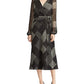 Vestido de manga comprida Franny feminino Ralph Lauren, preto, tamanho 14