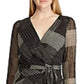 Vestido de manga comprida Franny feminino Ralph Lauren, preto, tamanho 14