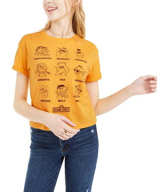 Camiseta Vila Sésamo Mad Engine Juniors Amarelo Escuro Tamanho Grande