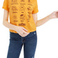 Camiseta Vila Sésamo Mad Engine Juniors Amarelo Escuro Tamanho Grande