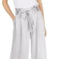 Calça feminina larga INC International Concepts, tamanho 4, prata