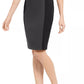 Vestido curto Calvin Klein feminino com blocos de cores, cinza, tamanho 12, pequeno