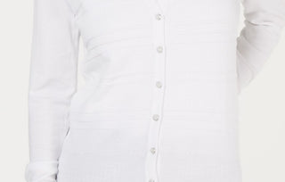 Cardigan texturizado feminino Charter Club, branco, tamanho extragrande