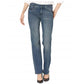 Calça jeans feminina NYDJ Marilyn Straight Leg Stretch Azul Tamanho 10