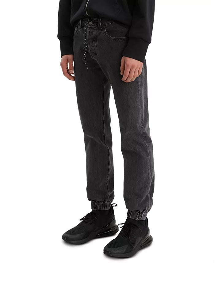 Calça jeans jogger Levi's 501 Original Straight Fit Stretch Masculina Cinza Tamanho 33X32
