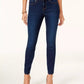 Suéter feminino com gola xale e textura lisa, estilo &amp; co, azul, tamanho 14