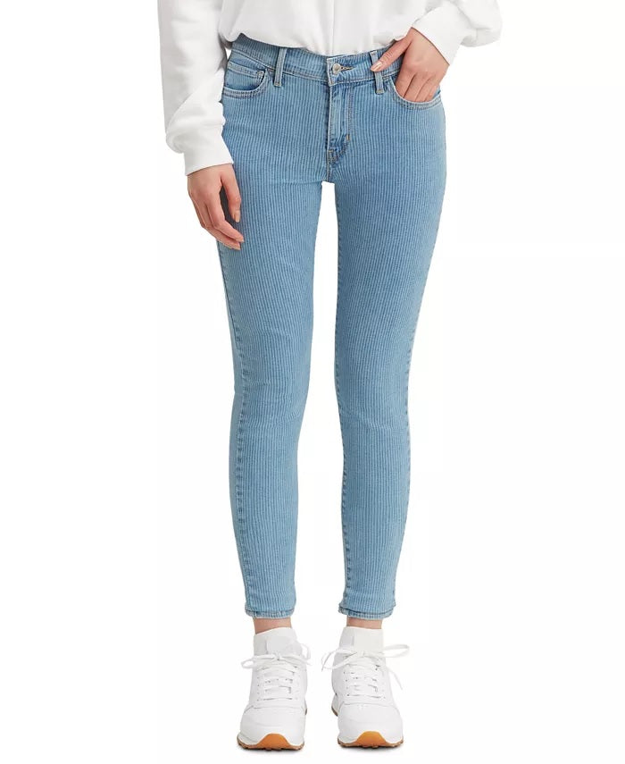 Calça jeans super skinny listrada 710 feminina Levi's azul tamanho 31x30