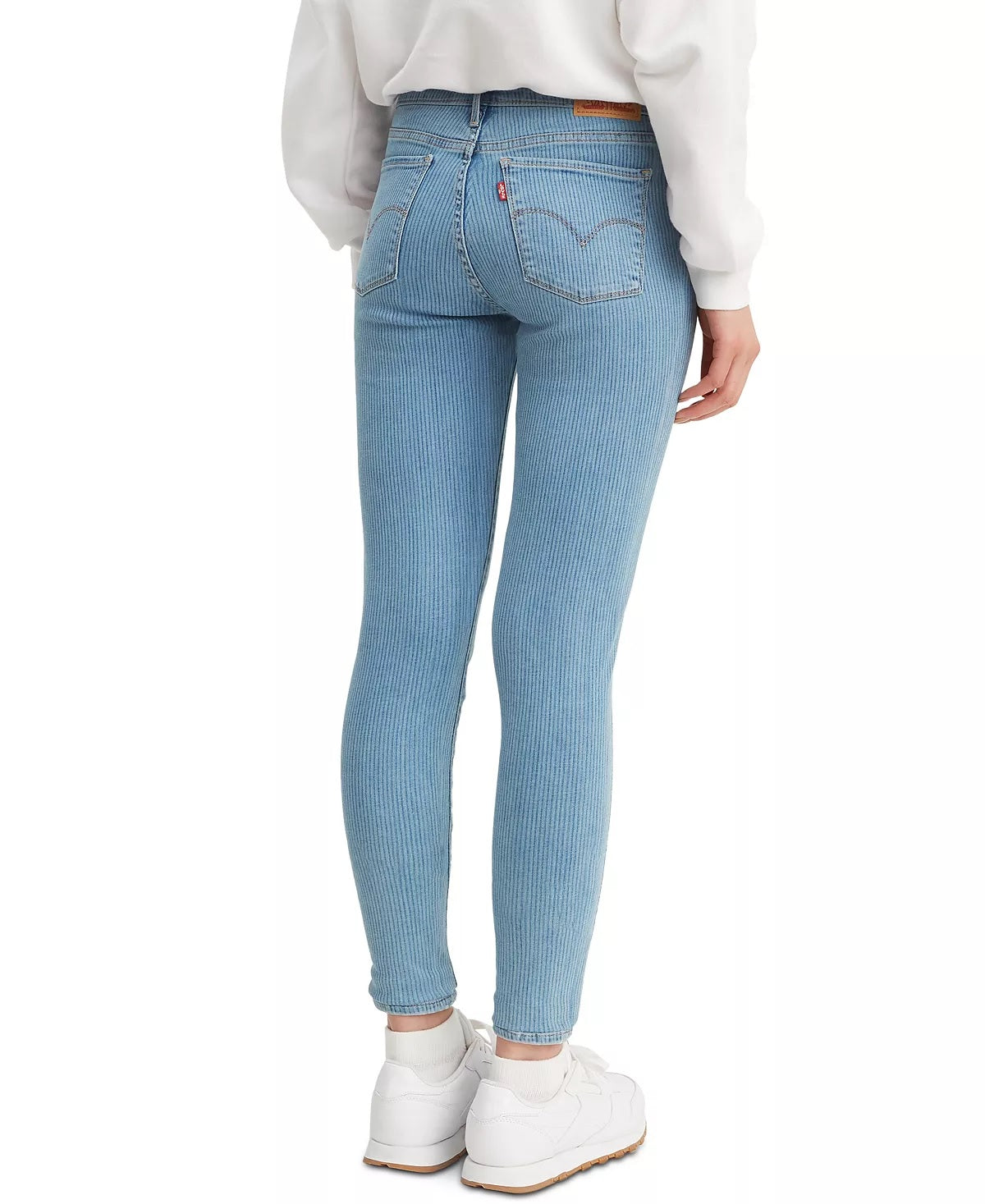 Calça jeans super skinny listrada 710 feminina Levi's azul tamanho 31x30