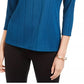 Blusa feminina Alfani estampada assimétrica azul tamanho X-G