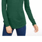Blusa de gola alta feminina Maison Jules, verde, tamanho grande