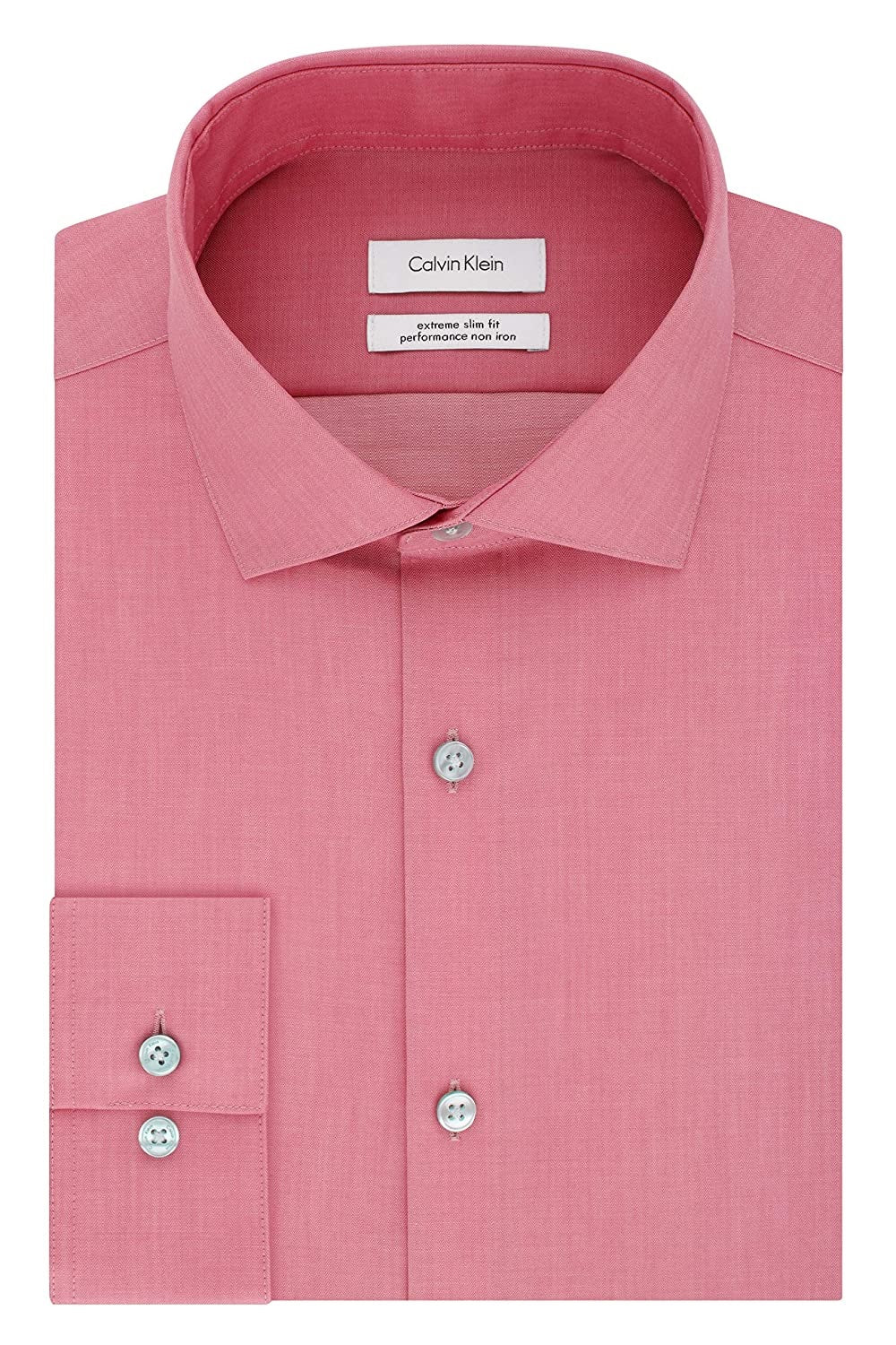 Camisa social slim fit masculina Calvin Klein vermelha tamanho G