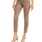 Calça jeans skinny estampada feminina Style &amp; Co Curvy Fit, bege, tamanho 12