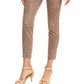 Calça jeans skinny estampada feminina Style &amp; Co Curvy Fit, bege, tamanho 12