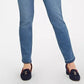 Calça jeans skinny feminina Charter Club Tummy Control com punho desfiado, azul, tamanho 4