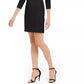 Vestido Calvin Klein Feminino com Ombros Bufantes Preto Tamanho 14