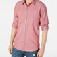 Camisa masculina American Rag Micro Herringbone rosa tamanho grande