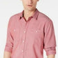 Camisa masculina American Rag Micro Herringbone rosa tamanho grande