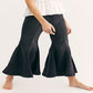 Calça jeans feminina Rinse Cha Cha Flare da Free People, preta, tamanho 25