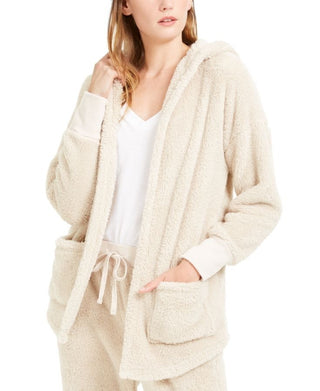 Hippie Rose Juniors' Cozy Cardigan White Size X-Large