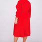 Vestido feminino com cinto Charter Club vermelho, tamanho quadrado 18