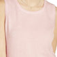 Suéter feminino sem mangas com gola redonda Charter Club, rosa, tamanho grande