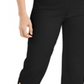Calça Capri Feminina JM Collection com Punho Enfeitado, Preta, Tamanho Grande