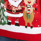 Karen Scott Suéter Feminino Papai Noel Amigável Vermelho Tamanho Grande