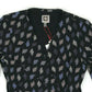 Blusa feminina Anne Klein estampada com manga 3/4 para usar no trabalho, cinza, tamanho XX-S
