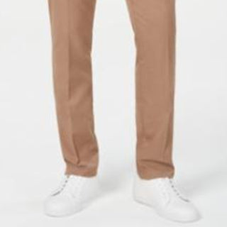 Calça elástica impermeável Alfani masculina, marrom, tamanho 36L x 30G
