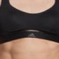Sutiã esportivo macio adidas Stronger for It feminino, preto, tamanho 34 C
