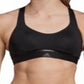 Sutiã esportivo macio adidas Stronger for It feminino, preto, tamanho 34 C