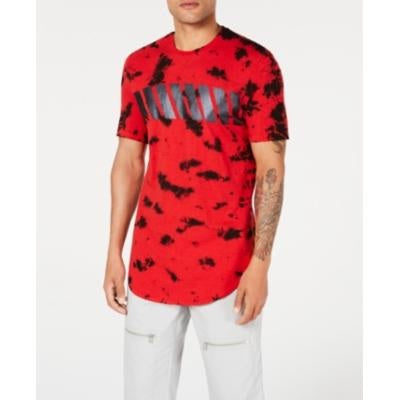 Camiseta masculina Tie Dye Plus da INC International Concepts vermelha/branca tamanho XXX-G