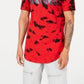 Camiseta masculina Tie Dye Plus da INC International Concepts vermelha/branca tamanho XXX-G