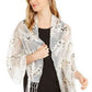 INC International Concepts Feminino Art Déco Sequin Wrap Branco Tamanho Regular