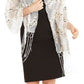 INC International Concepts Feminino Art Déco Sequin Wrap Branco Tamanho Regular