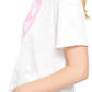 Camiseta feminina Woodstock Clarity Cotton Blend da Free People, branca, tamanho grande