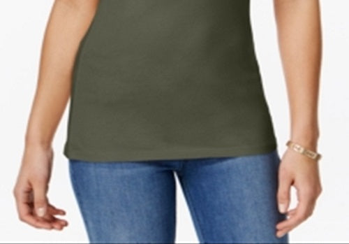 Camisola Planet Gold Junior Aveto Stretch Knit com alças ajustáveis, verde, tamanho extragrande