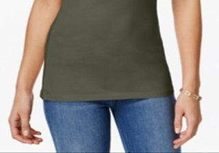 Camisola Planet Gold Junior Aveto Stretch Knit com alças ajustáveis, verde, tamanho extragrande