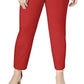 Calça skinny Chelsea Tummy Control feminina Charter Club, vermelha, tamanho 14