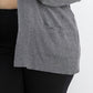 Karen Scott Cardigan feminino plus size com abertura frontal cinza tamanho 0X
