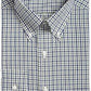 Camisa social masculina casual com botões, verde, tamanho 34-35