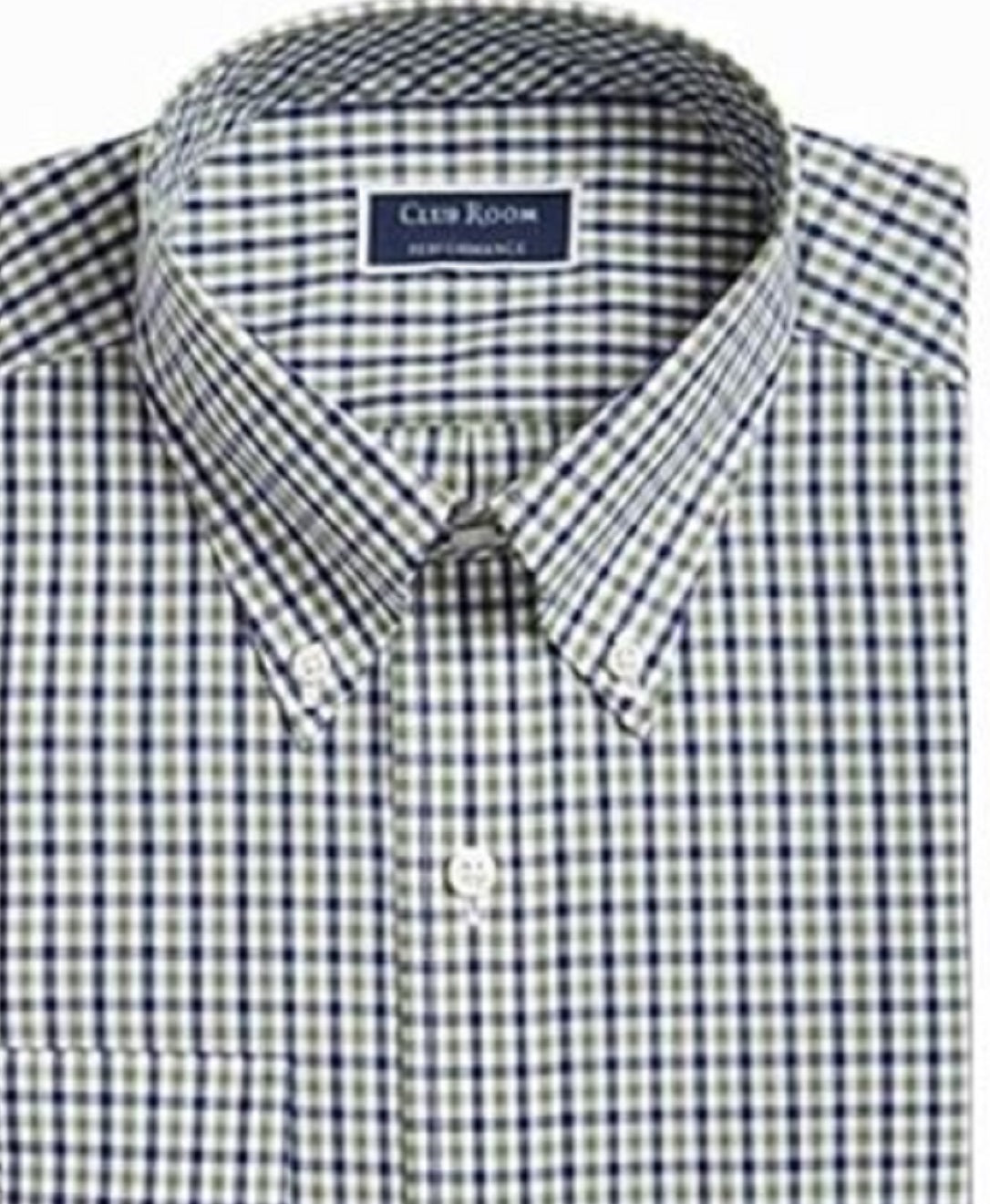 Camisa social masculina casual com botões, verde, tamanho 34-35