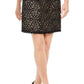 Vestido curto feminino Jessica Howard com lantejoulas e renda, manga 3/4, gola redonda, para uso no trabalho, preto, tamanho 14 P