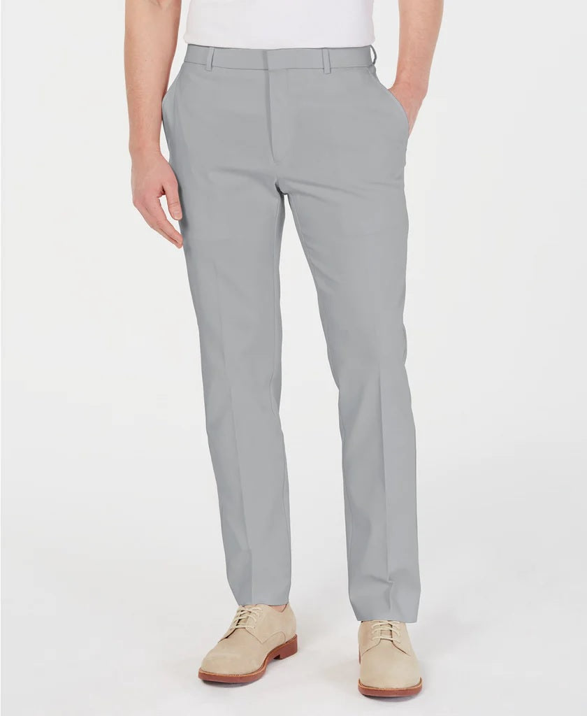 Calça Tommy Hilfiger Masculina Modern Fit Th Flex Stretch Comfort Solid Performance Cinza Tamanho 34W