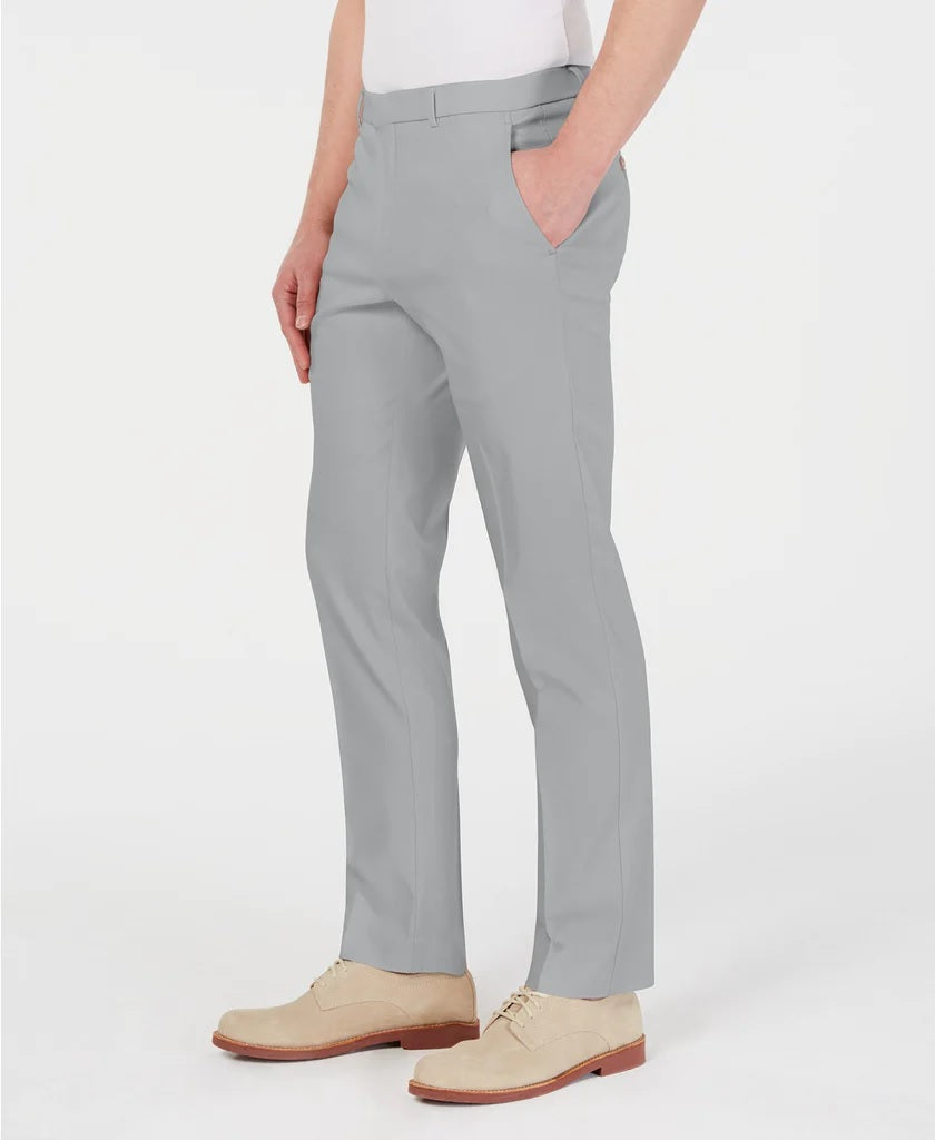 Calça Tommy Hilfiger Masculina Modern Fit Th Flex Stretch Comfort Solid Performance Cinza Tamanho 34W