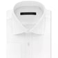 Camisa social masculina Sean John Classic/Regular Fit, branca, lisa, com punho francês, de algodão, tamanho 17-36/37
