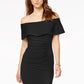 Vestido tubinho ombro a ombro feminino Xscape, preto, tamanho 8