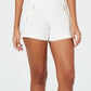 Shorts feminino Thalia Sodi com bolso e zíper, branco, tamanho extragrande
