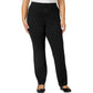 Calça de aquecimento feminina Karen Scott Plus, preta, tamanho 0X